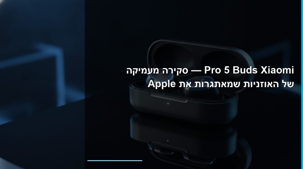 Xiaomi Buds 5 Pro — סקירת האוזניות שמאתגרות את Apple